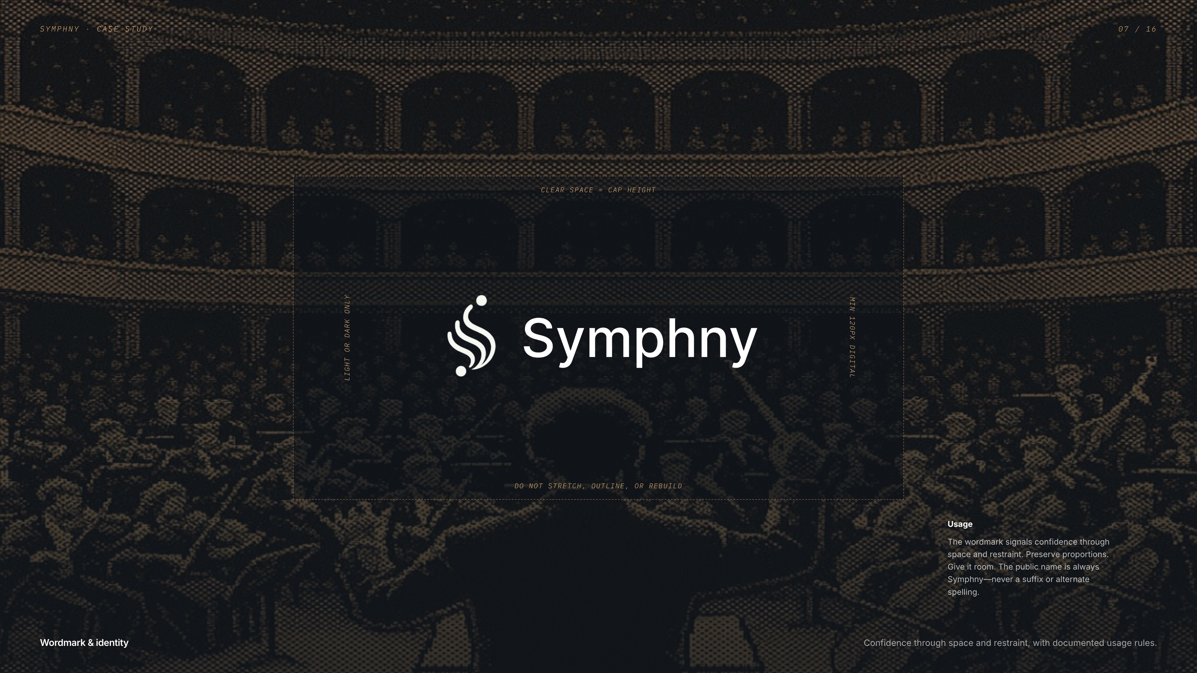 Symphny wordmark and identity usage rules