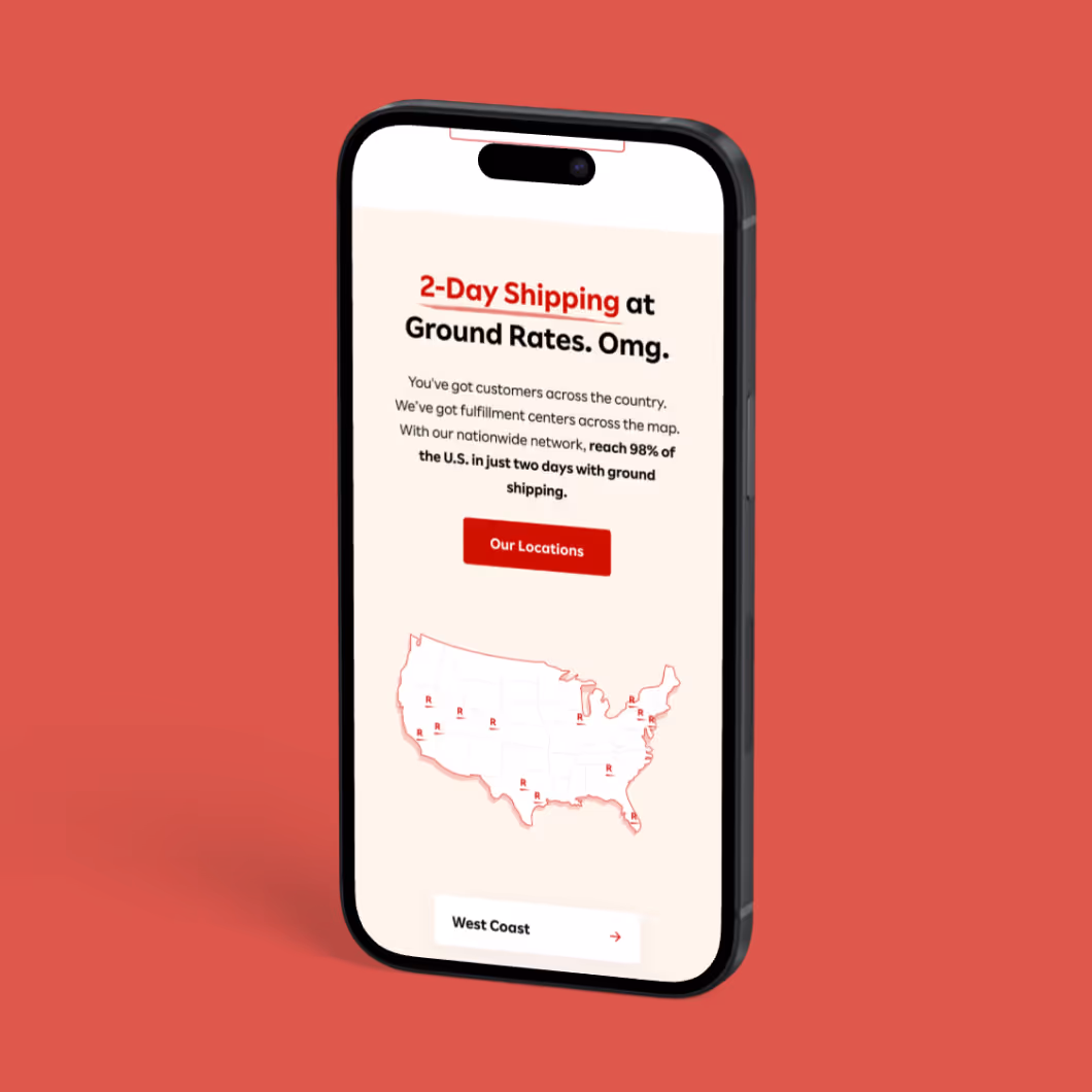 Rakuten mobile website design
